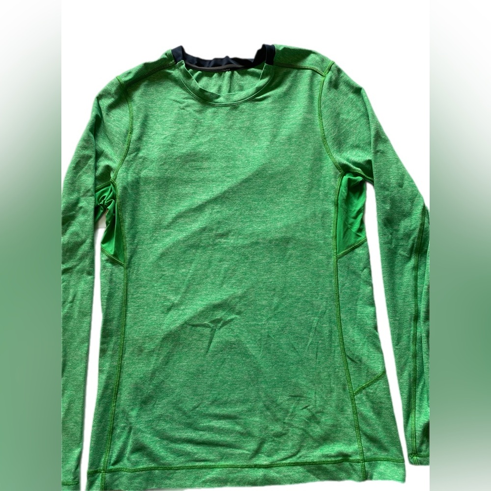 LULULEMON Men's Medium Core Long Sleeve Top Heathered green - Picture 3 of 10